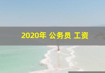 2020年 公务员 工资